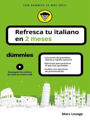 cover image of Refresca tu italiano en 2 meses para dummies